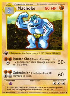 Machoke, Base Set 34