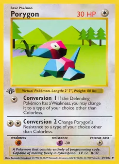 Porygon, Base Set 39