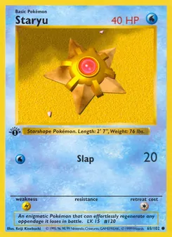 Staryu, Base Set 65