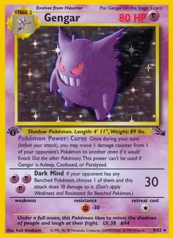 Gengar, labelled