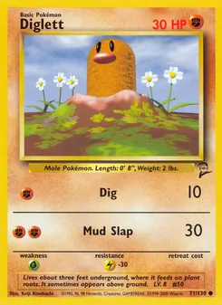 Diglett, Base Set 2 71