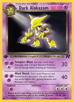 Dark Alakazam, Team Rocket 18