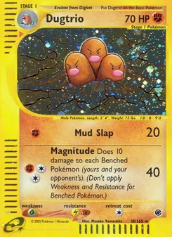 Matching English Dugtrio card