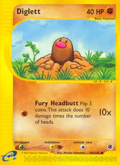 Matching English Diglett card