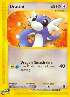 Matching English Dratini card