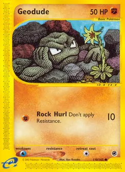 Matching English Geodude card