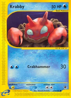 Matching English Krabby card