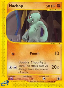 Matching English Machop card