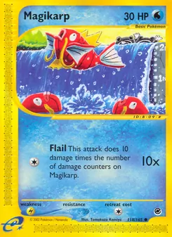 Matching English Magikarp card