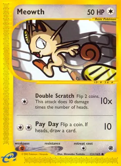 Matching English Meowth card