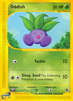 Matching English Oddish card