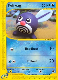 Matching English Poliwag card