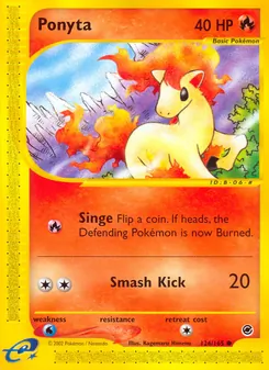 Matching English Ponyta card