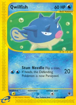 Matching English Qwilfish card