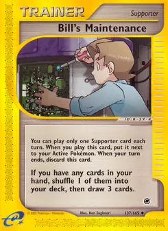 Matching English Bill's Maintenance card
