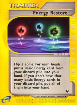Matching English Energy Restore card