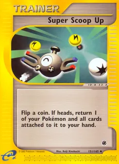 Matching English Super Scoop Up card