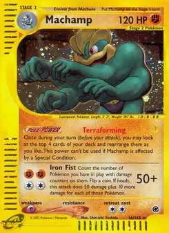 Matching English Machamp card