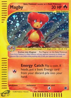 Matching English Magby card