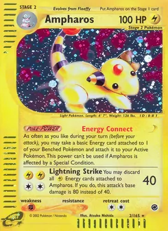 Matching English Ampharos card