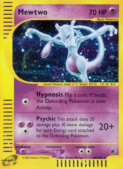 Matching English Mewtwo card