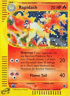 Matching English Rapidash card