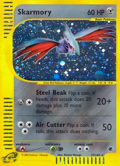 Matching English Skarmory card