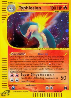 Matching English Typhlosion card
