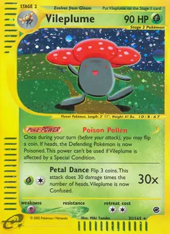Matching English Vileplume card