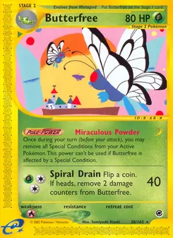 Matching English Butterfree card