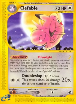 Matching English Clefable card