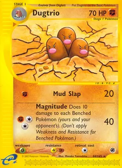 Matching English Dugtrio card