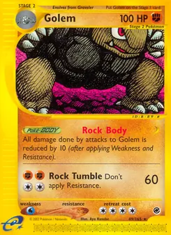 Matching English Golem card