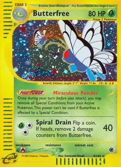 Matching English Butterfree card
