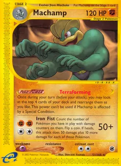 Matching English Machamp card