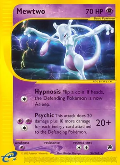Matching English Mewtwo card