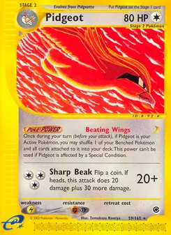 Matching English Pidgeot card