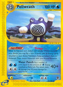 Matching English Poliwrath card