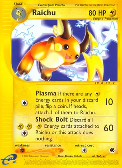 Matching English Raichu card