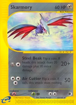 Matching English Skarmory card