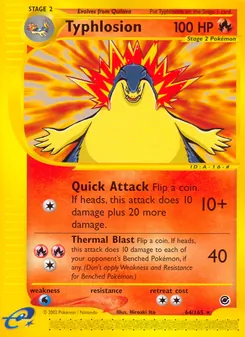 Matching English Typhlosion card