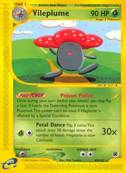 Matching English Vileplume card