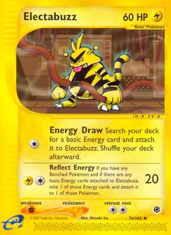 Matching English Electabuzz card
