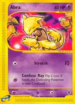 Matching English Abra card