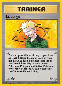 Matching English Lt. Surge card