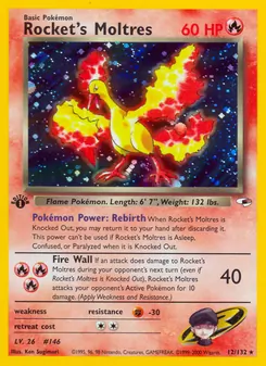 Matching English Rocket's Moltres card