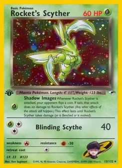 Matching English Rocket's Scyther card