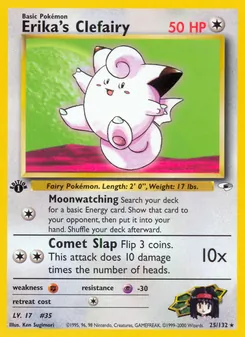 Matching English Erika's Clefairy card