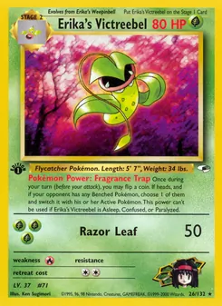 Matching English Erika's Victreebel card