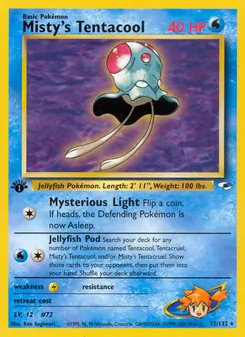 Matching English Misty's Tentacool card